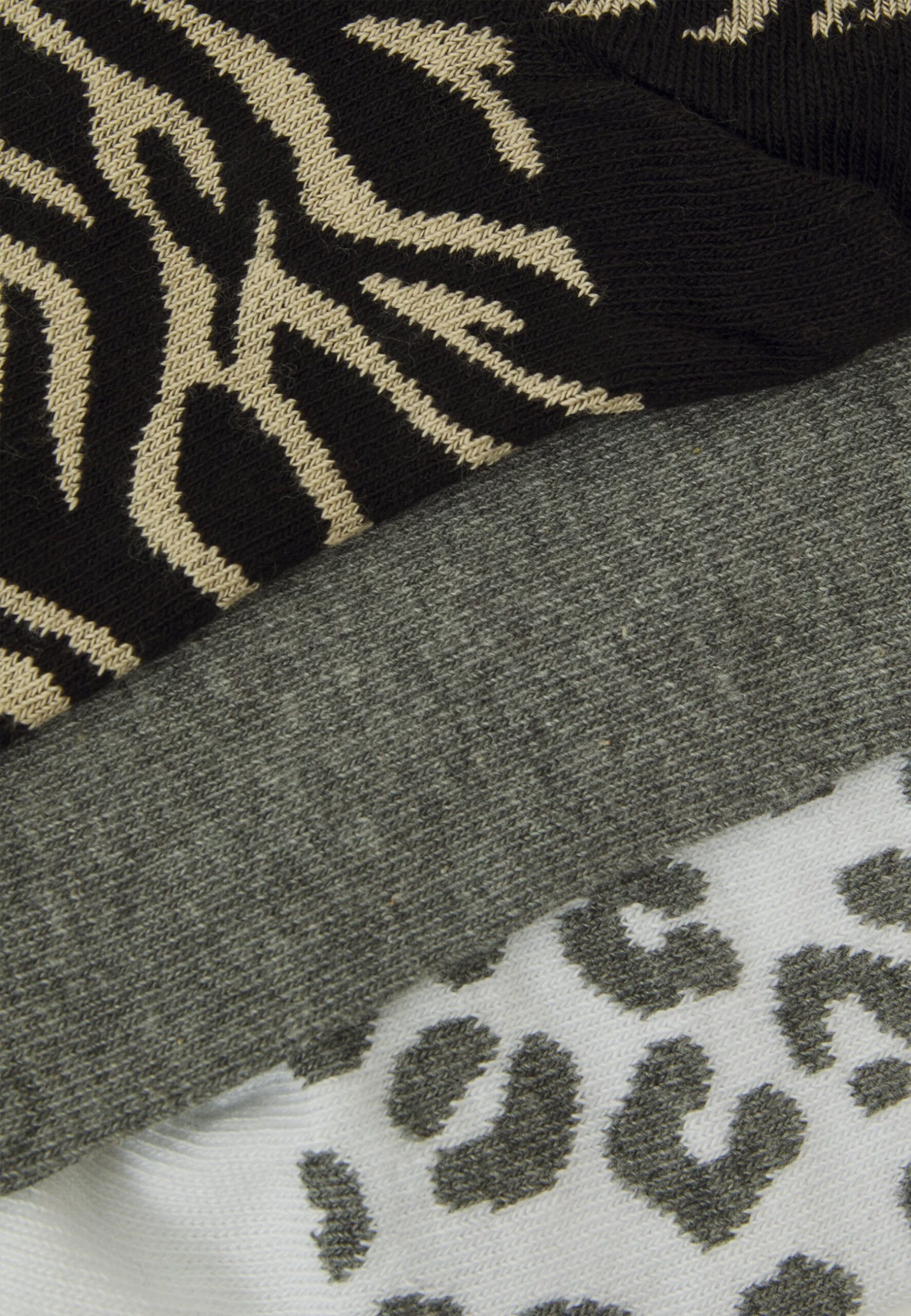 8 PackCalzeWhite/Beige/Grey Donna Calze AN681F033-A11