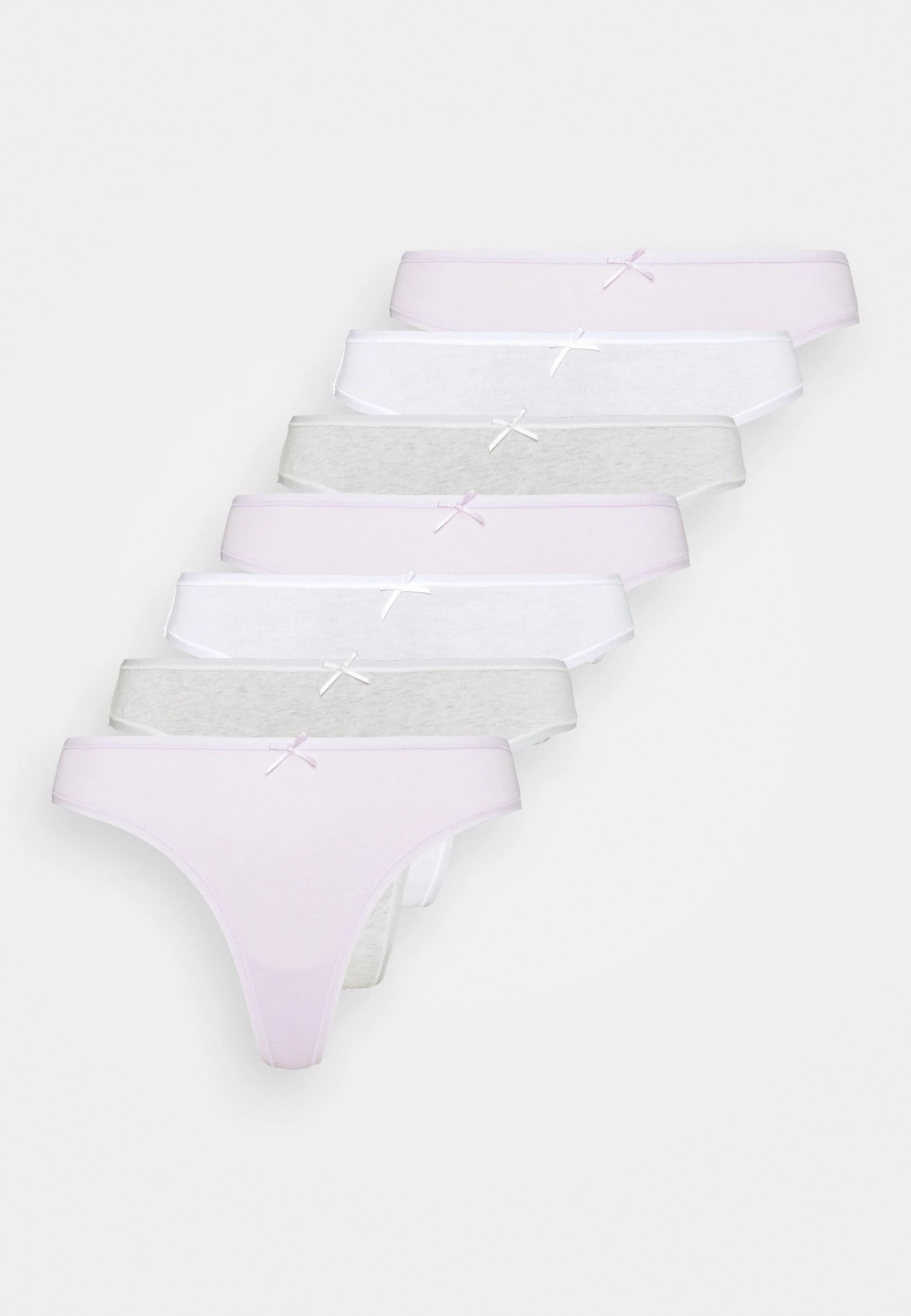 Georgina 7Pp Thong CottonPerizomaLilac/Grey/White Donna Intimo AN681C004-I11