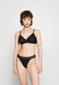 Anna Field 3 Pack Lace Trim Thong - Perizoma - Black