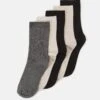 Anna Field 5 Pack - Calze - Beige/Black/Grey