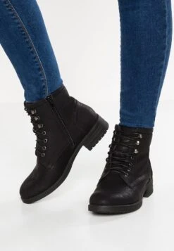 Anna Field Winter Boot - Stivaletti Stringati - Black